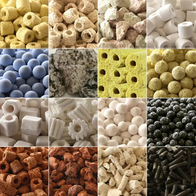 Aquarium Filter Media Pack — Carbon, Ceramic Rings