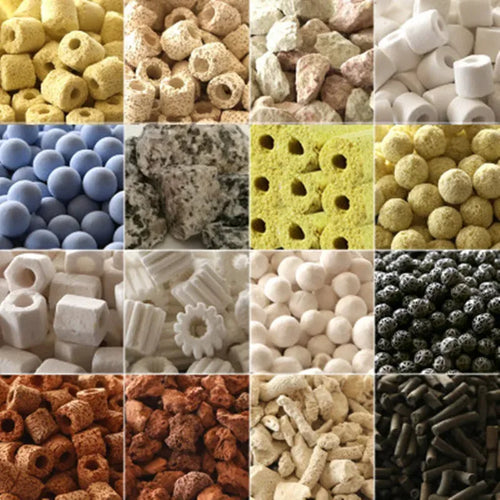 Aquarium Filter Media Pack — Carbon, Ceramic Rings