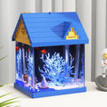 Desktop Glass Aquarium with Water Pump & LED Light