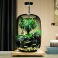 Micro-Landscape Glass Aquarium — Modern Display Ta
