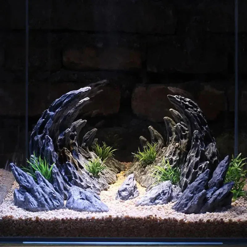 Resin Canyon Rock Formation Aquarium Ornament